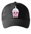 Кепка Pink boba tea Черный фото
