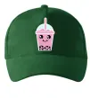 Кепка Pink boba tea Темно-зеленый фото