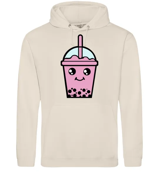 Мужская толстовка (худи) Pink boba tea Таш фото