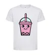Детская футболка Pink boba tea Белый фото
