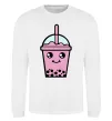 Свитшот Pink boba tea Белый фото