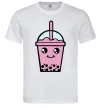 Чоловіча футболка Pink boba tea Білий фото