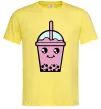 Чоловіча футболка Pink boba tea Лимонний фото
