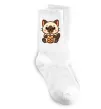 Носки Boba tea cat Белый фото