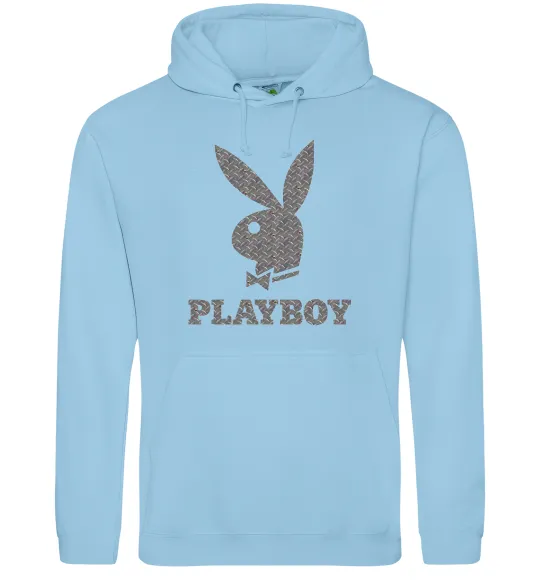 Мужская толстовка (худи) Сталевий playboy Голубой фото
