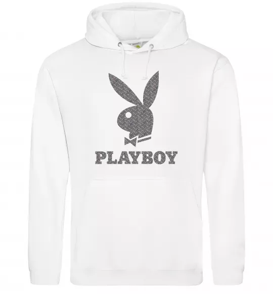 Жіноча толстовка (худі) Сталевий playboy Білий фото