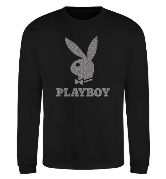Світшот Сталевий playboy Чорний фото