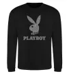 Світшот Сталевий playboy Чорний фото