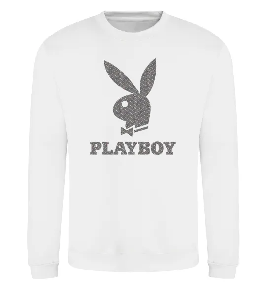 Світшот Сталевий playboy Білий фото