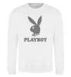 Світшот Сталевий playboy Білий фото