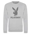 Світшот Сталевий playboy Сірий меланж фото