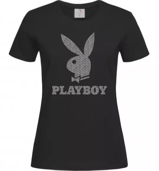 Женская футболка Сталевий playboy Черный фото