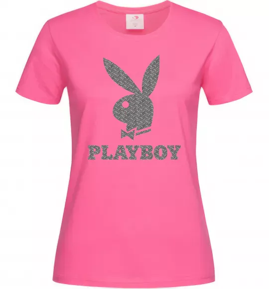 Женская футболка Сталевий playboy Ярко-розовый фото