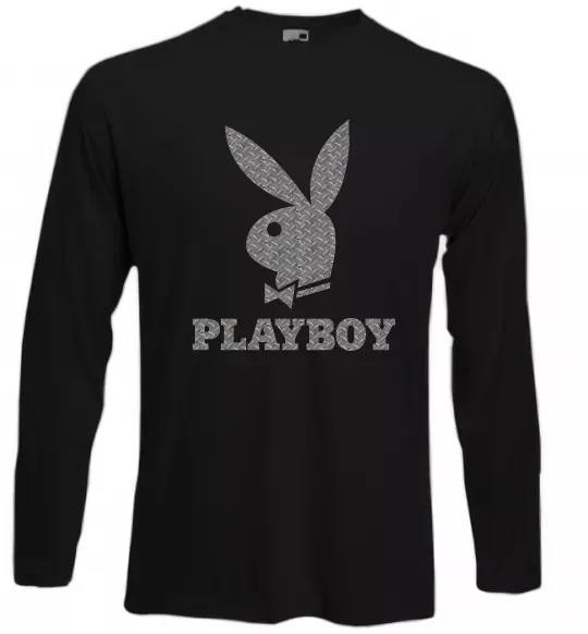 Лонгслив Сталевий playboy Черный фото