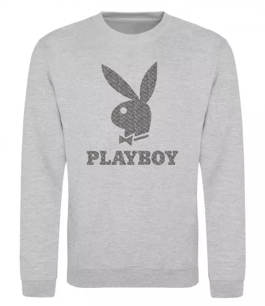 Свитшот Сталевий playboy Серый меланж фото