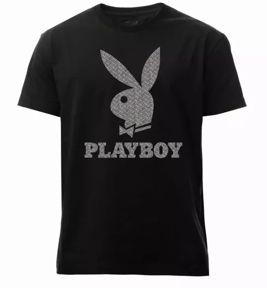 Чоловіча преміум футболка Сталевий playboy Чорний фото