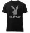 Чоловіча преміум футболка Сталевий playboy Чорний фото