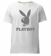 Чоловіча преміум футболка Сталевий playboy Білий фото