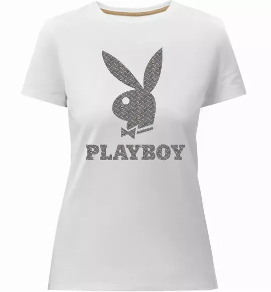 Женская премиум футболка Сталевий playboy Белый фото