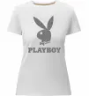Женская премиум футболка Сталевий playboy Белый фото