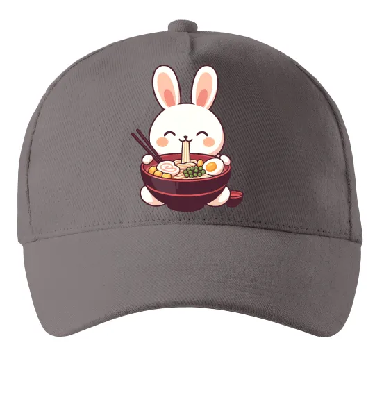 Кепка Зайчик їсть рамен Сірий фото