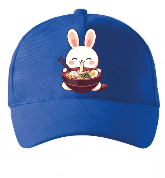 Кепка Зайчик їсть рамен Ярко-синий фото