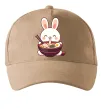 Кепка Зайчик їсть рамен Пісочний фото