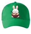 Кепка Зайчик їсть рамен Зеленый фото
