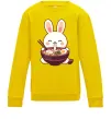 Детский Свитшот Зайчик їсть рамен Солнечно желтый фото