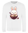 Свитшот Зайчик їсть рамен Белый фото