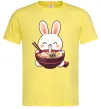 Чоловіча футболка Зайчик їсть рамен Лимонний Чоловіча футболка Зайчик їсть рамен Лимонний фото