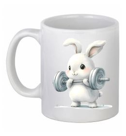 Чашка керамічна Зайчик з штангою