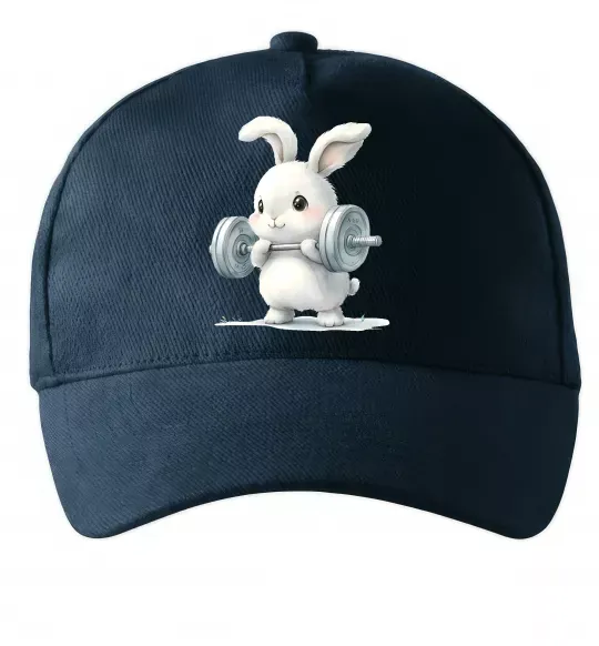 Кепка Зайчик з штангою Темно-синій фото