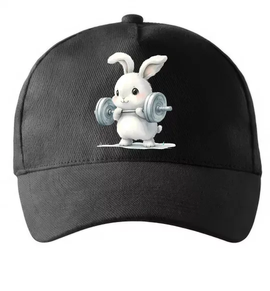 Кепка Зайчик з штангою Чорний фото