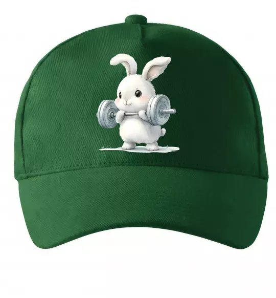 Кепка Зайчик з штангою Темно-зелений фото