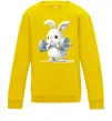Детский Свитшот Зайчик з штангою Солнечно желтый фото