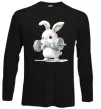 Лонгслив Зайчик з штангою Черный фото