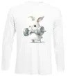 Лонгслив Зайчик з штангою Белый фото