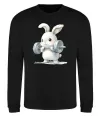 Свитшот Зайчик з штангою Черный фото