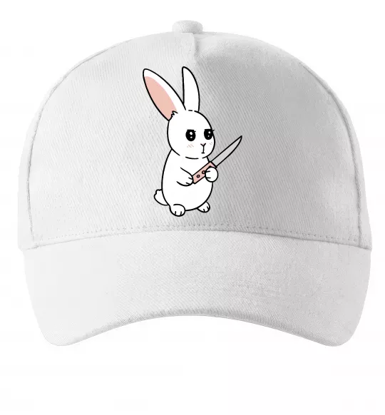 Кепка Зайчик з ножем Белый фото