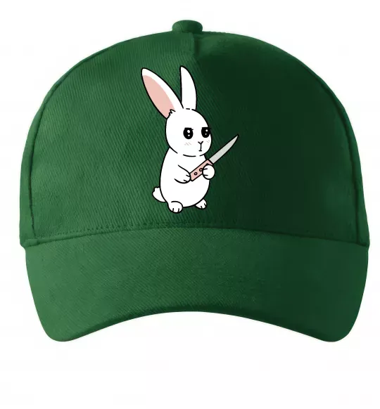 Кепка Зайчик з ножем Темно-зеленый фото