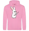 Чоловіча толстовка (худі) Зайчик з ножем Рожевий фото