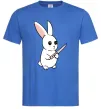 Мужская футболка Зайчик з ножем Ярко-синий Мужская футболка Зайчик з ножем Ярко-синий фото