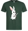 Мужская футболка Зайчик з ножем Темно-зеленый Мужская футболка Зайчик з ножем Темно-зеленый фото