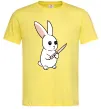 Мужская футболка Зайчик з ножем Лимонный Мужская футболка Зайчик з ножем Лимонный фото