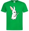 Мужская футболка Зайчик з ножем Зеленый Мужская футболка Зайчик з ножем Зеленый фото