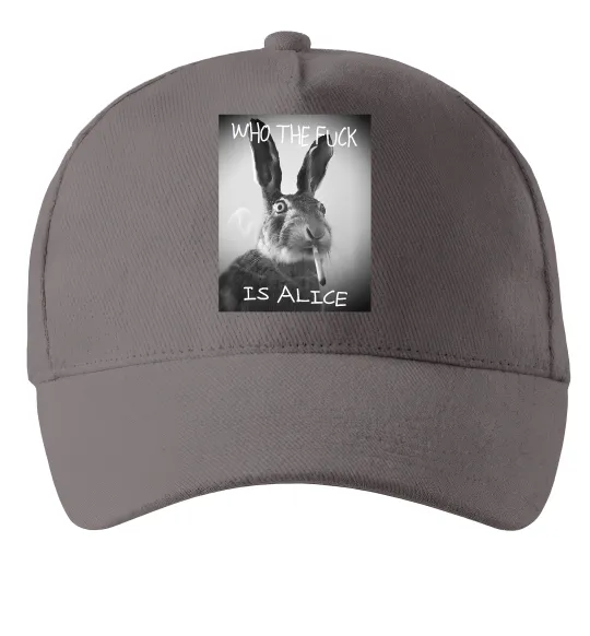 Кепка Who is Alice? Сірий фото