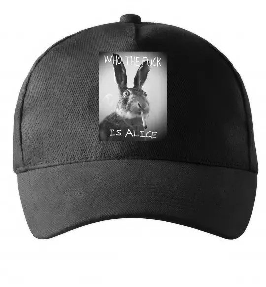 Кепка Who is Alice? Черный фото