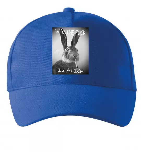 Кепка Who is Alice? Ярко-синий фото