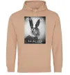Женская толстовка (худи) Who is Alice? Песочный фото